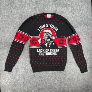 Star Wars Sweater Mens Medium Darth Vader Lack Of Cheer Disturbing Christmas